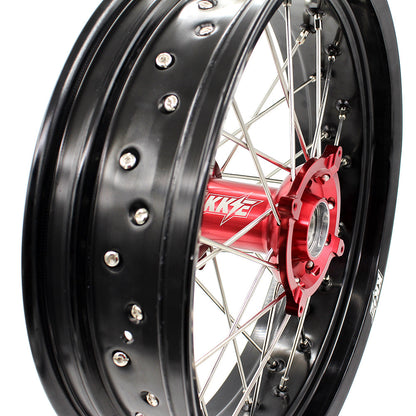 KKE 3.5 & 4.25 Supermoto Wheels for Honda CRF250R 2014-2025 CRF450R 2013-2025 CRF450X 2019-2025