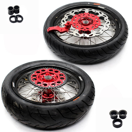 KKE 3.5 & 4.25*17inch Supermoto Wheels CST Tires For HONDA CRF450L 2019-2021 CRF450RL 2021-2025