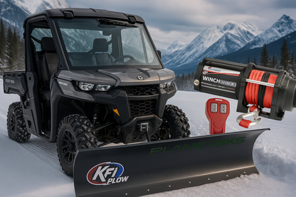 KFI UTV Plow Kit – Custom-Fit with Optional Winch | Polaris, Can-Am, Honda & More