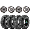 High Lifter HL23 Gunmetal Beadlock Wheels on Obor RocScraper Tires – 4/137 UTV Wheel & Tire Kit