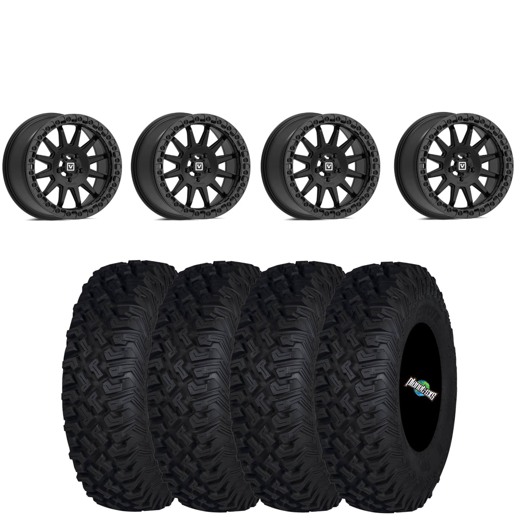 Valor Offroad V09 SATIN BLACK beadlock on ITP Coyote