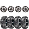 High Lifter HL23 Gunmetal Beadlock Wheels on Maxxis Roxxzila Tires – 4/156 UTV Wheel & Tire Kit