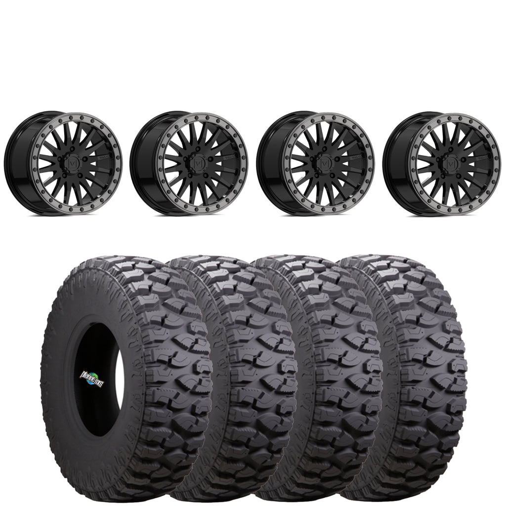 VALOR OFFROAD V06 BEADLOCKS GLOSS BLACK ON ATTURO TRAIL BOSS SXS
