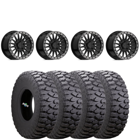 VALOR OFFROAD V06 BEADLOCKS GLOSS BLACK ON ATTURO TRAIL BOSS SXS