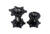 KKE CNC Black Front & Rear Hubs Set For SUZUKI DRZ400 DRZ400E DRZ400S DRZ400SM