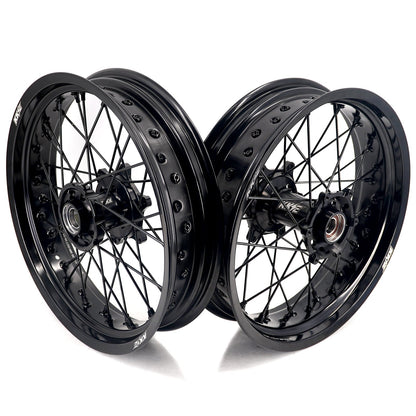KKE 17Inch Supermoto Rims For KTM SX SX-F XC-F XC EXC EXC-F 2003-2025 Black