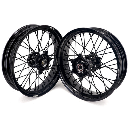 KKE 17Inch Supermoto Rims For KTM SX SX-F XC-F XC EXC EXC-F 2003-2025 Black