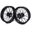 KKE 3.5*17'' & 4.25*17'' Supermoto Wheels Rims Fit STARK VARG MX EX Electric Dirt Bike All Black