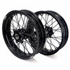 KKE 3.5*17'' & 4.25*17'' Supermoto Wheels Rims Fit STARK VARG MX EX Electric Dirt Bike All Black