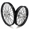 KKE 21/18 New Generation Cast Hub Billet Wheels Fit For KTM EXC XC-W XCF-W EXC-F 2003-2025 Black Spokes
