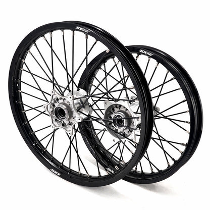 KKE 21/18 New Generation Cast Hub Billet Wheels Fit For KTM EXC XC-W XCF-W EXC-F 2003-2025 Black Spokes