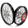 KKE 21/18 New Generation Cast Hub Billet Wheels Fit For KTM EXC XC-W XCF-W EXC-F 2003-2025 Black Spokes