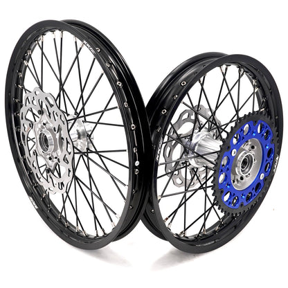 KKE 21/18 New Generation Cast Hub Billet Wheels Fit For KTM EXC XC-W XCF-W EXC-F 2003-2025 Black Spokes