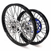 KKE 21/18 New Generation Cast Hub Billet Wheels Fit For KTM EXC XC-W XCF-W EXC-F 2003-2025 Black Spokes