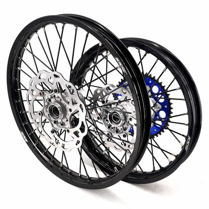 KKE 21/18 New Generation Cast Hub Billet Wheels Fit For KTM EXC XC-W XCF-W EXC-F 2003-2025 Black Spokes