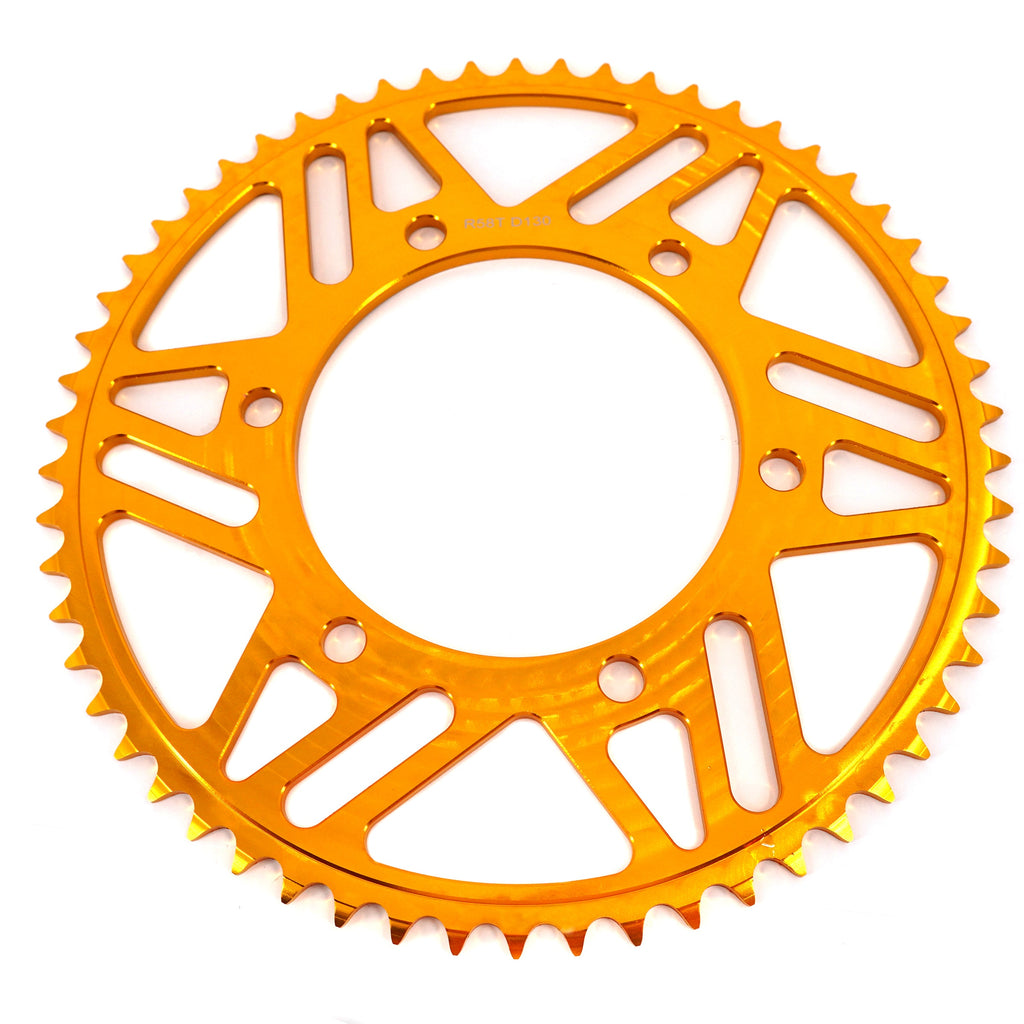 KKE Gold & Purple in 58T Sprocket For Yamaha YZF R3/ABS YZF R25/ABS MT-03 MT-25 2015-2022