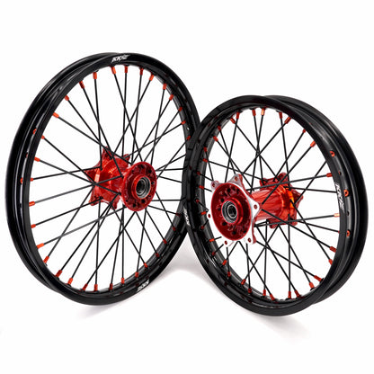 KKE 21" 18" Cast Enduro Wheels For KTM EXC EXC-F EXC-E 2003-2025 Black Spokes