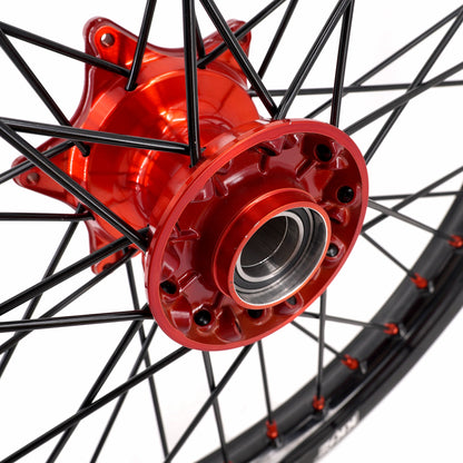 KKE 21" 18" Cast Enduro Wheels For KTM EXC EXC-F EXC-E 2003-2025 Black Spokes