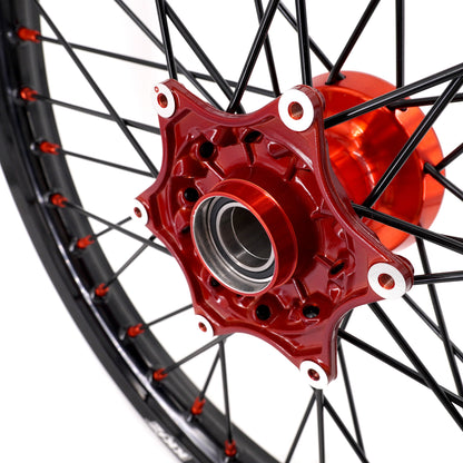 KKE 21" 18" Cast Enduro Wheels For KTM EXC EXC-F EXC-E 2003-2025 Black Spokes
