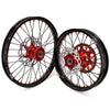 KKE 21" 18" Cast Enduro Wheels For KTM EXC EXC-F EXC-E 2003-2025 Black Spokes