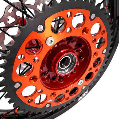 KKE 21" 18" Cast Enduro Wheels For KTM EXC EXC-F EXC-E 2003-2025 Black Spokes