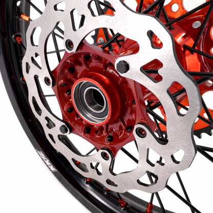 KKE 21" 18" Cast Enduro Wheels For KTM EXC EXC-F EXC-E 2003-2025 Black Spokes