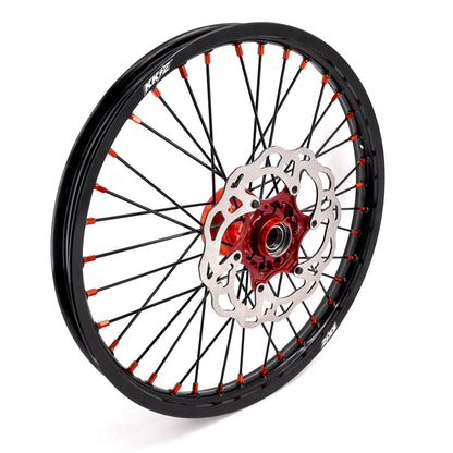 KKE 21" 18" Cast Enduro Wheels For KTM EXC EXC-F EXC-E 2003-2025 Black Spokes
