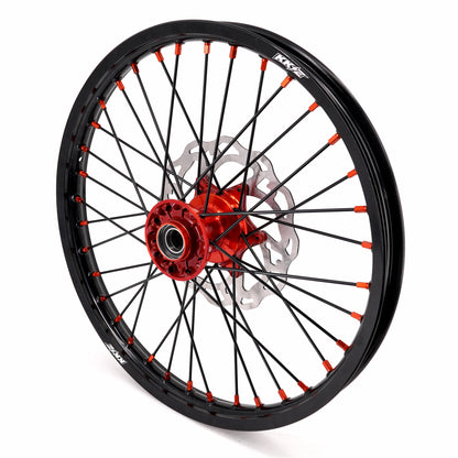 KKE 21" 18" Cast Enduro Wheels For KTM EXC EXC-F EXC-E 2003-2025 Black Spokes