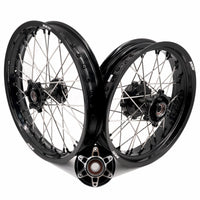 KKE 2.5*19 & 3.5*17 Dirtbike Tubed Spoke Wheels Rims Fit KTM 390 Adventure 2020-2021 Black