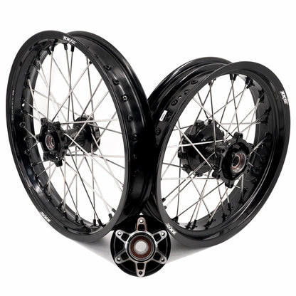 KKE 2.5*19 & 3.5*17 Dirtbike Tubed Spoke Wheels Rims Fit KTM 390 Adventure 2020-2021 Black