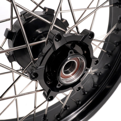 KKE 2.5*19 & 3.5*17 Dirtbike Tubed Spoke Wheels Rims Fit KTM 390 Adventure 2020-2021 Black