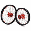 KKE 21" 18" Cast Enduro Wheels For KTM EXC EXC-F EXC-E 2003-2025 Orange Nipples