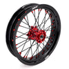 KKE 17inch Supermoto Wheels fit HONDA CRF250R 04-13 CRF450R 02-12 Black Spoke