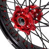 KKE 17inch Supermoto Wheels fit HONDA CRF250R 04-13 CRF450R 02-12 Black Spoke