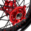 KKE 17inch Supermoto Wheels fit HONDA CRF250R 04-13 CRF450R 02-12 Black Spoke