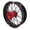 KKE 17inch Supermoto Wheels fit HONDA CRF250R 04-13 CRF450R 02-12 Black Spoke