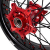 KKE 17inch Supermoto Wheels fit HONDA CRF250R 04-13 CRF450R 02-12 Black Spoke
