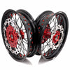 KKE 17inch Supermoto Wheels fit HONDA CRF250R 04-13 CRF450R 02-12 Black Spoke