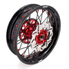KKE 17inch Supermoto Wheels fit HONDA CRF250R 04-13 CRF450R 02-12 Black Spoke