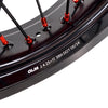 KKE 17inch Supermoto Wheels fit HONDA CRF250R 04-13 CRF450R 02-12 Black Spoke