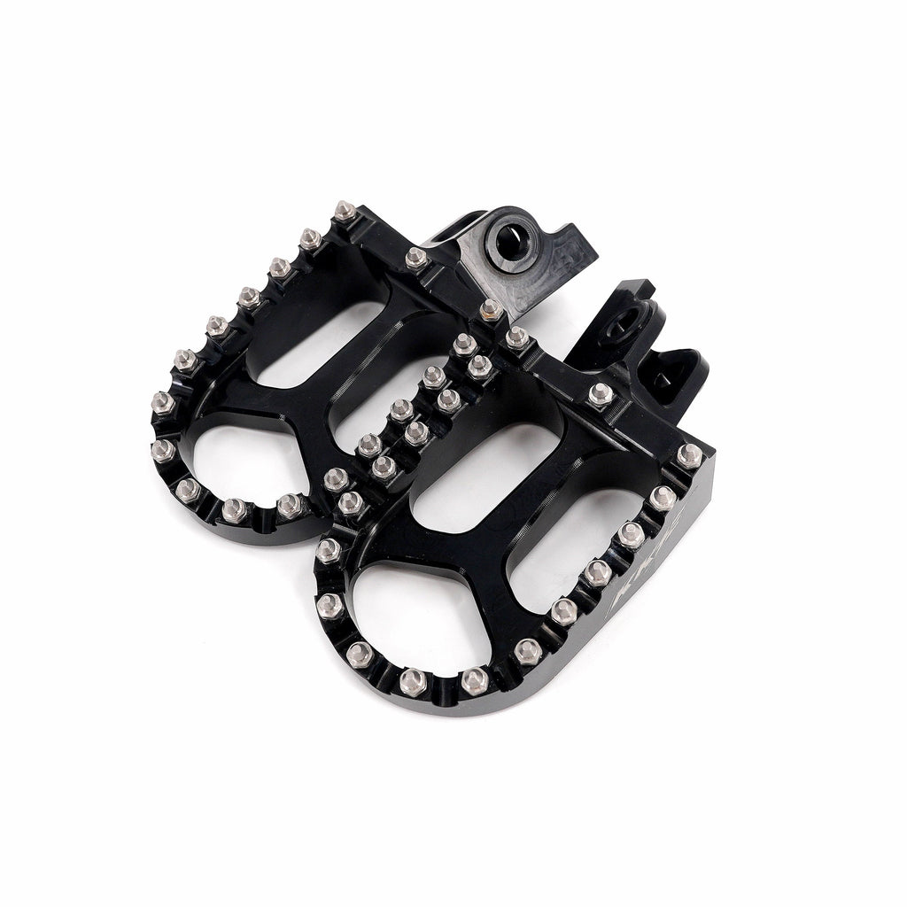 KKE Footpegs Billet Foot Rest For Rawrr Mantis, Mantis X, Red and Black (Collective)