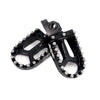KKE Footpegs Billet Foot Rest For Rawrr Mantis, Mantis X, Red and Black (Collective)