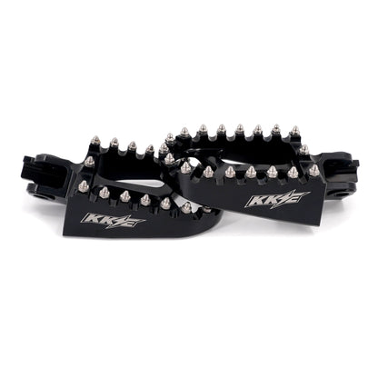 KKE Footpegs Billet Foot Rest For Rawrr Mantis, Mantis X, Red and Black (Collective)