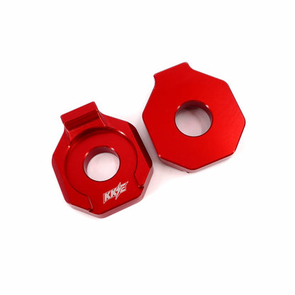 KKE Axle Chain Adjuster Blocks Fit Rawrr Mantis, Mantis X Black and Red (Collective)