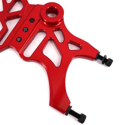 KKE Aluminum Rear Brake Disc Guard Fit Rawrr Mantis, Mantis X Red and Black (Collective)
