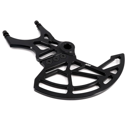KKE Aluminum Rear Brake Disc Guard Fit Rawrr Mantis, Mantis X Red and Black (Collective)