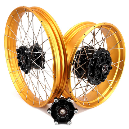 VMX-Racing 21" 18" Tubeless Wheels Fit Yamaha Tenere 700 2019-2026 Gold Rim