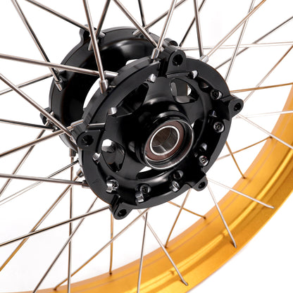 VMX-Racing 21" 18" Tubeless Wheels Fit Yamaha Tenere 700 2019-2026 Gold Rim