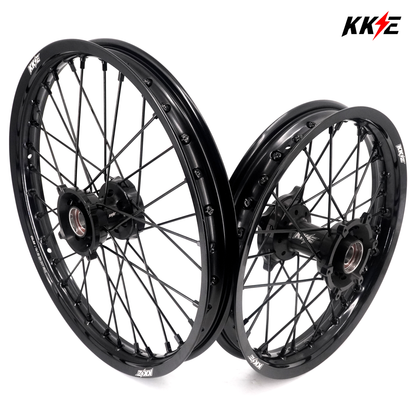 KKE 19/16 Factory Size Kids Big Wheels Rims Fit KTM SX 85 2021-2024 All Black