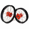 KKE 14"*1.4/12"*1.6 Kid's Small Wheels Rims Set Fit KTM SX 65 2025-2026 Orange&Black